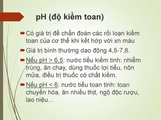Các loại xét nghiệm thường quy