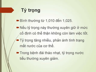 Các loại xét nghiệm thường quy