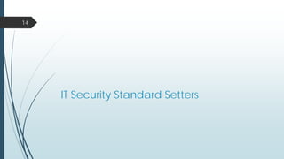 IT Security Standard Setters
14
 