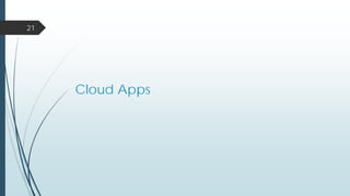 Cloud Apps
21
 