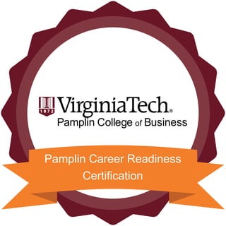 Pamplin Career Readiness
Certiﬁcation
 