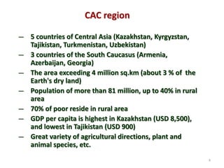 Regional perspectives on the unique challenges for food security in Central Asia