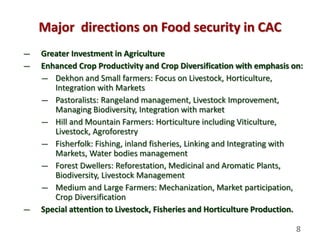 Regional perspectives on the unique challenges for food security in Central Asia