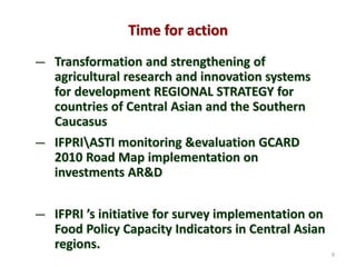 Regional perspectives on the unique challenges for food security in Central Asia