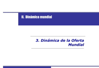Perfil del Mercado y Competitividad Exportadora de Cacao
37
3. Dinámica de la Oferta
Mundial
II. Dinámica mundial
 