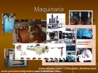 Maquinaria www. precisionrollgrinders .com/industries/choc...   www.alibaba.com/.../Chocolate_Machine.html   