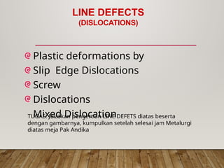 cacat kristal logam pada pengecoran logam | PPTX