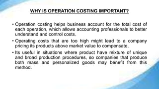 Operational Cost Tuing Cost Accounting and Control ~ Chapter 8: Operations Costing, Just-In ...