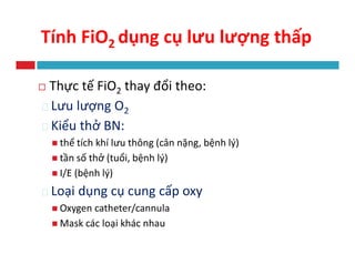 CÁC DỤNG CỤ CUNG CẤP OXY | PDF
