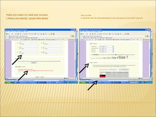 POSA ELS LINKS I EL NOM QUE VULGUIS I PENJA UNA IMATGE, QUEDA MÉS BONIC TRIA LA LLETRA  EL COLOR DEL TEXT, DEL FONS (BACKGROUND) I ELS LINKS QUAN NO S’HAN VISITAT I QUAN NO 
