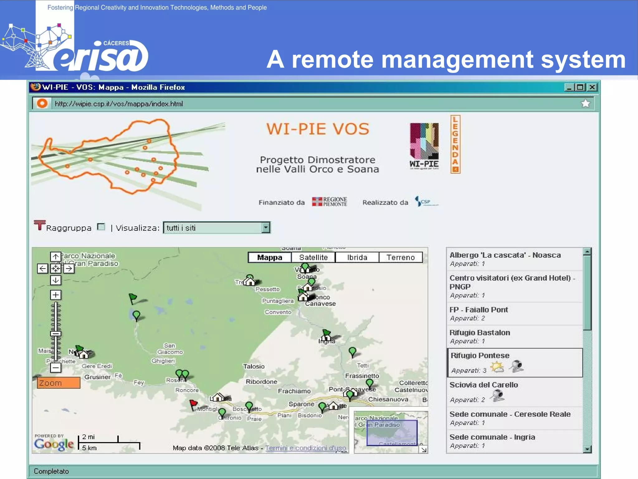 A remote management system 