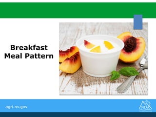 agri.nv.gov
Breakfast
Meal Pattern
 