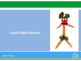 agri.nv.gov
Lunch Meal Pattern
 
