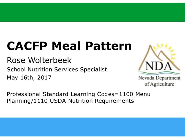 CACFP Webinar 40 Impressive Cacfp Meal Pattern CACFP Webinar 40 Impressive Cacfp Meal Pattern