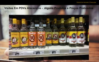 Estudo de mercado | Caraçuipe
Visitas Em PDVs Atacarejos - Alguns Produtos e Preços Praticados
 
