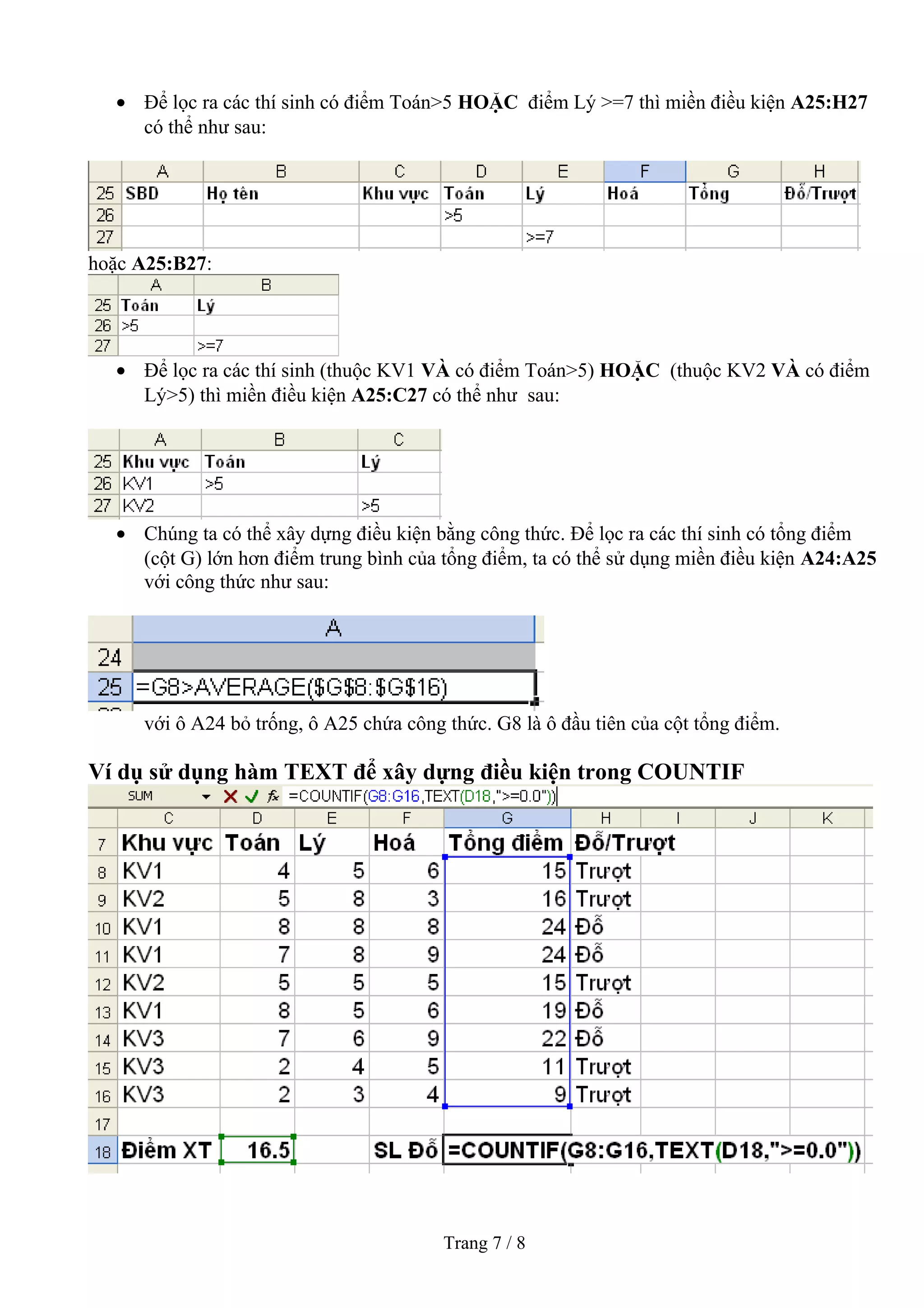 Cac ham thong dung trong excel pdf