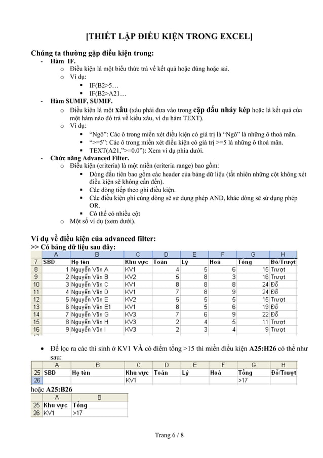 Cac ham thong dung trong excel pdf