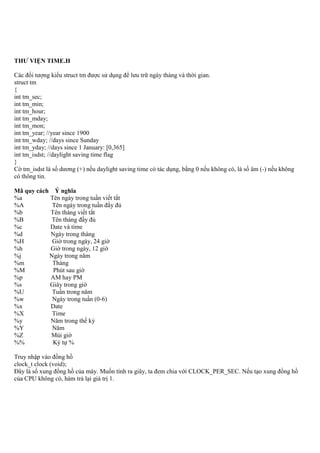 Cac ham trong thu vien cua c&c++ | PDF