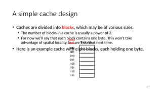 Cache Presentation for Computer Organization & Assembly Language | PPT