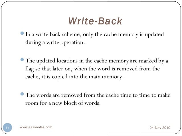 Difference Between Write Back And Write Thru? – PUZNM