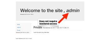 Does not require
backend access
 