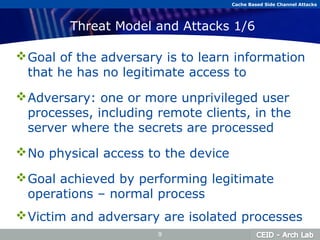 Cache Side Approach Cache based side_channel_attacks Anestis Bechtsoudis | PPT