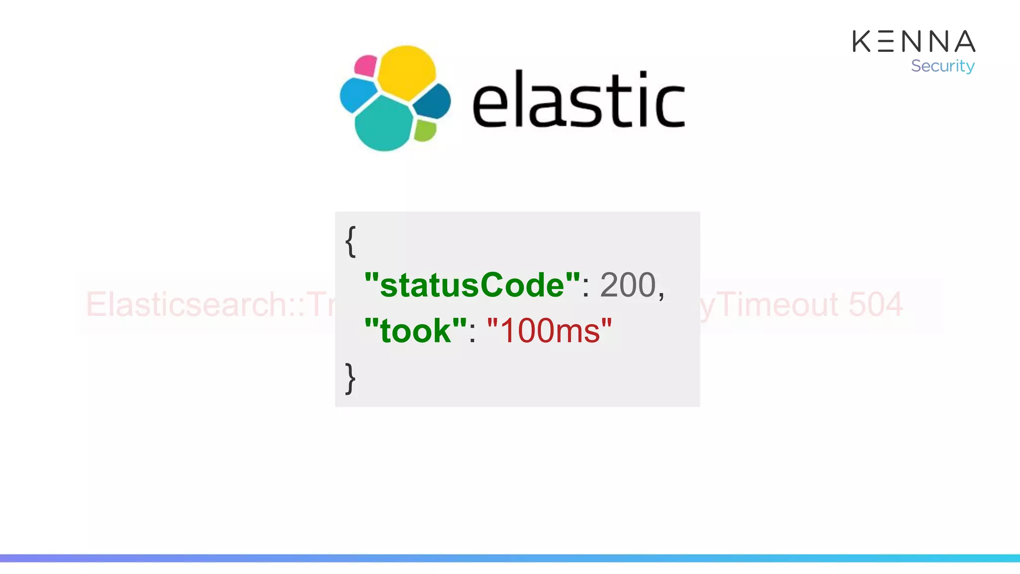 Elasticsearch::Transport::Errors::GatewayTimeout 504
{
"statusCode": 200,
"took": "100ms"
}
 