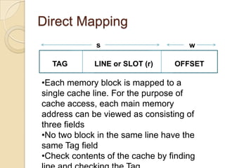 Cache memory | PPTX