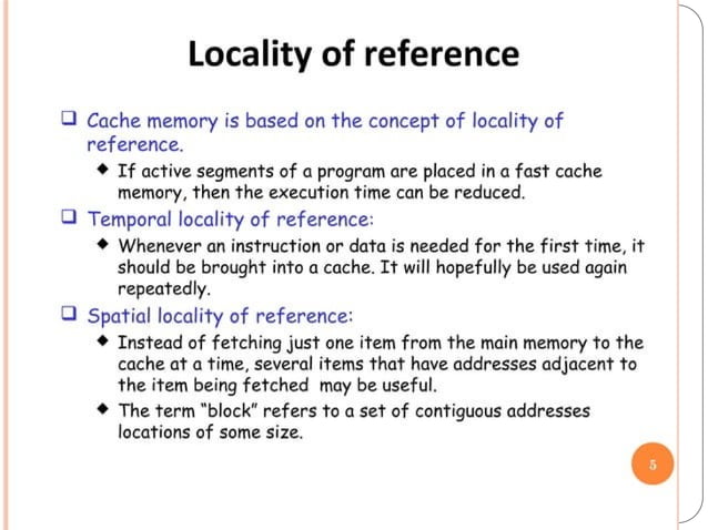Unit 4-COMPUTER ORGANIZATION-CACHE MEMORY | PPT