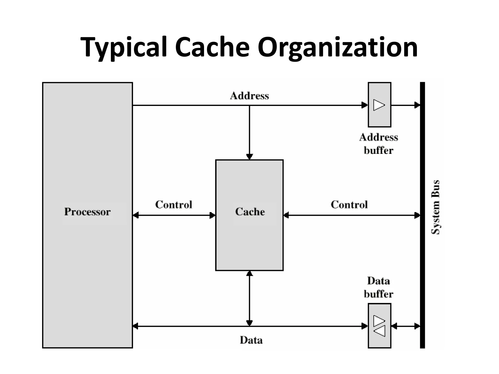 Typical Cache Organization
 