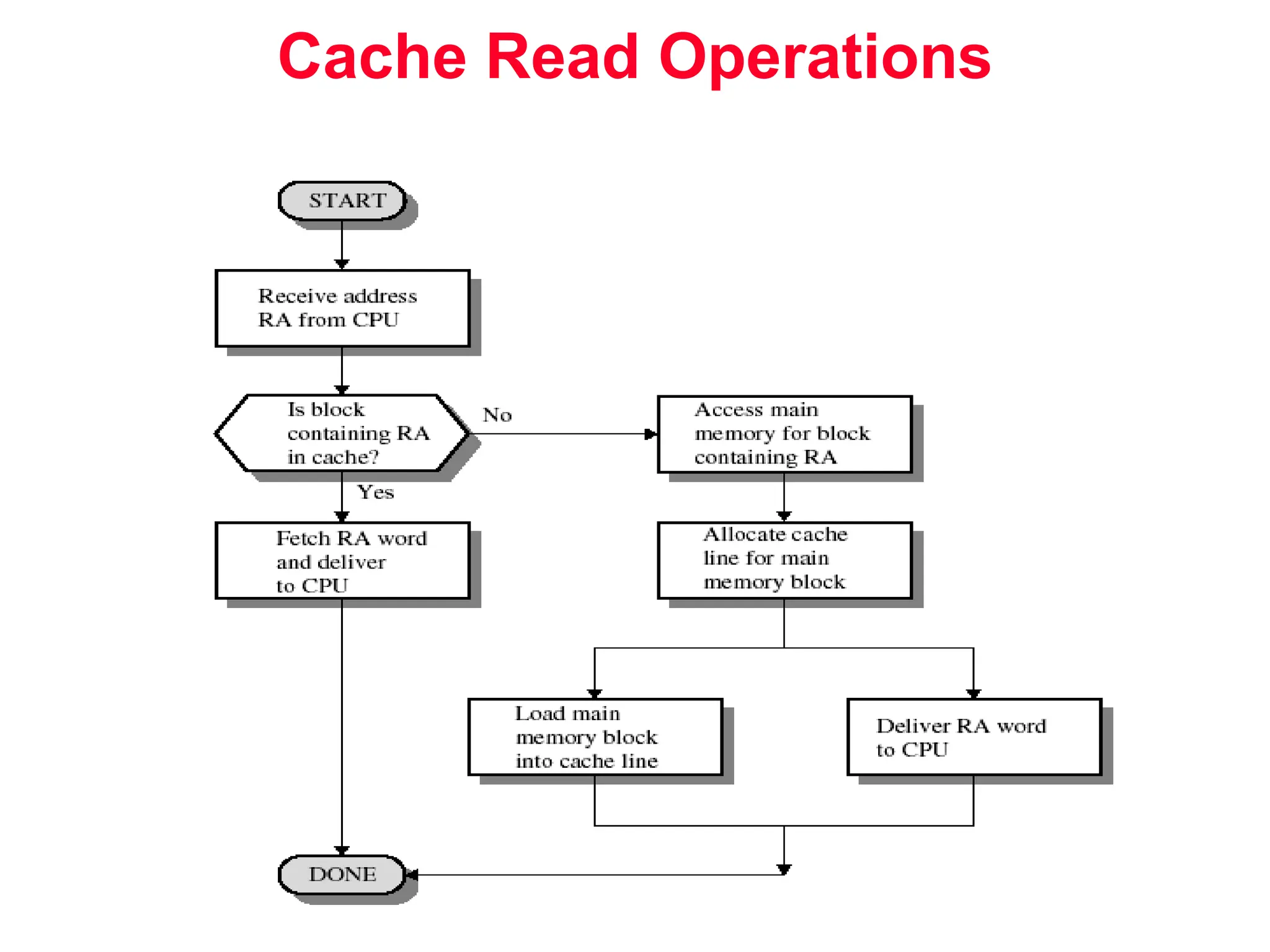 Cache Read Operations 