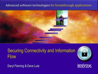 Securing Connectivity and Information
Flow
Daryl Flaming & Dave Lutz
 