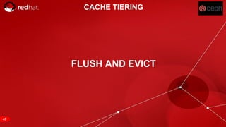 RED HAT CONFIDENTIAL | NDA ONLY
45
FLUSH AND EVICT
CACHE TIERING
 