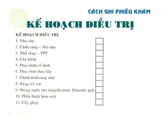 Cach ghi phieu kham