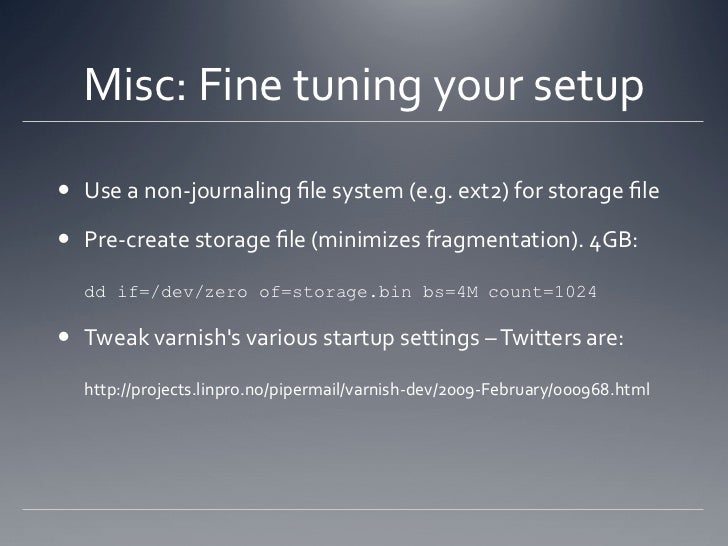 Caching with Varnish