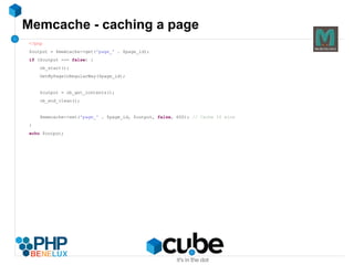 Caching techniques #3 : Store SQL queries ↔ SQL query cache Limited in size 