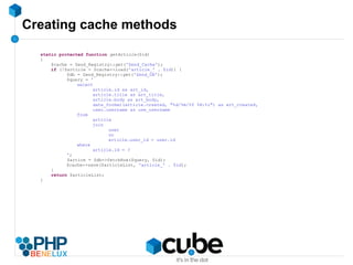 Existing projects : Look at MySQL slow query log 