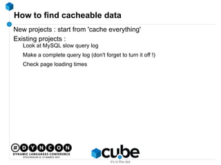 Caching and tuning fun for high scalability