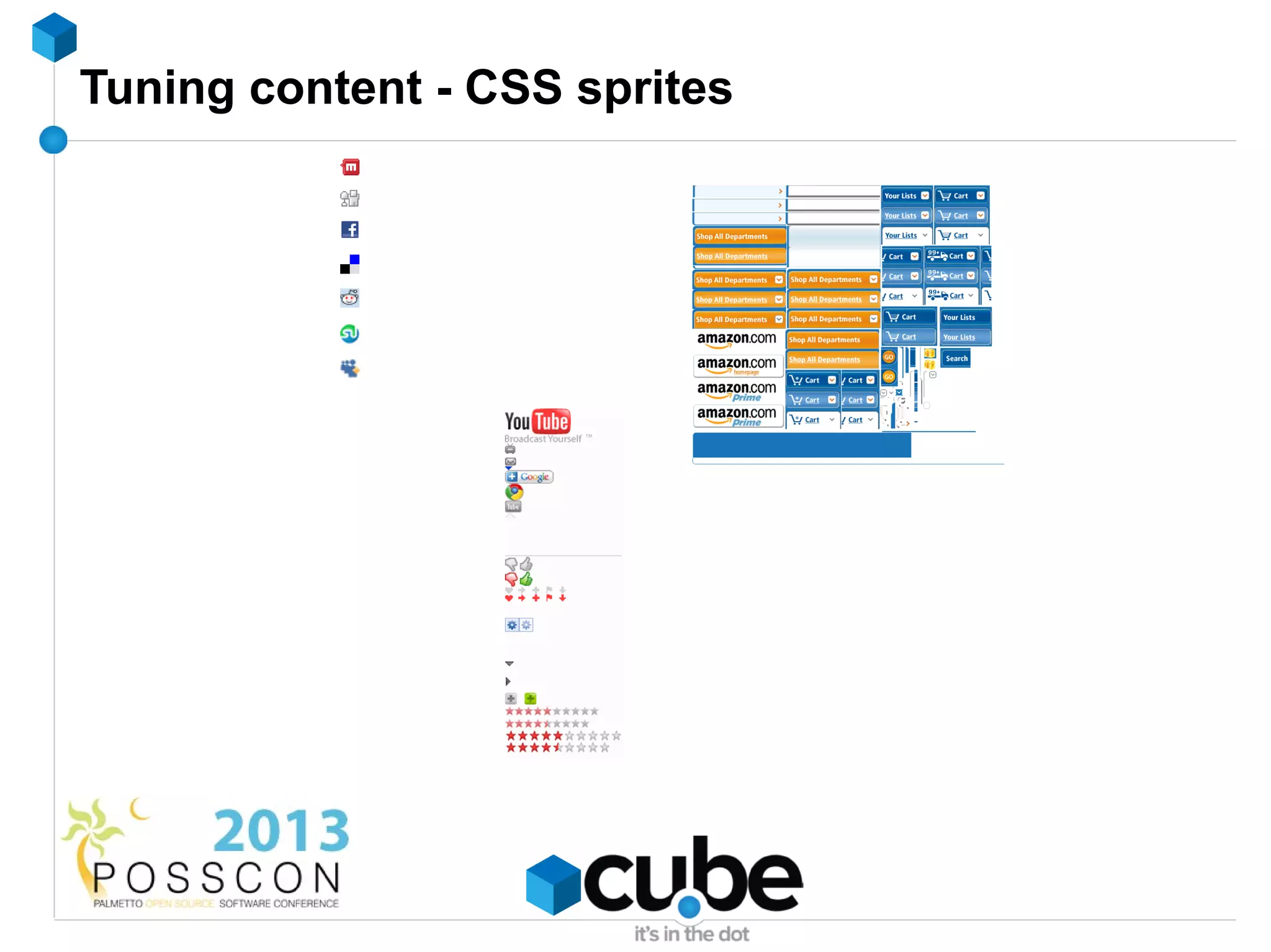 Tuning content - CSS sprites
 