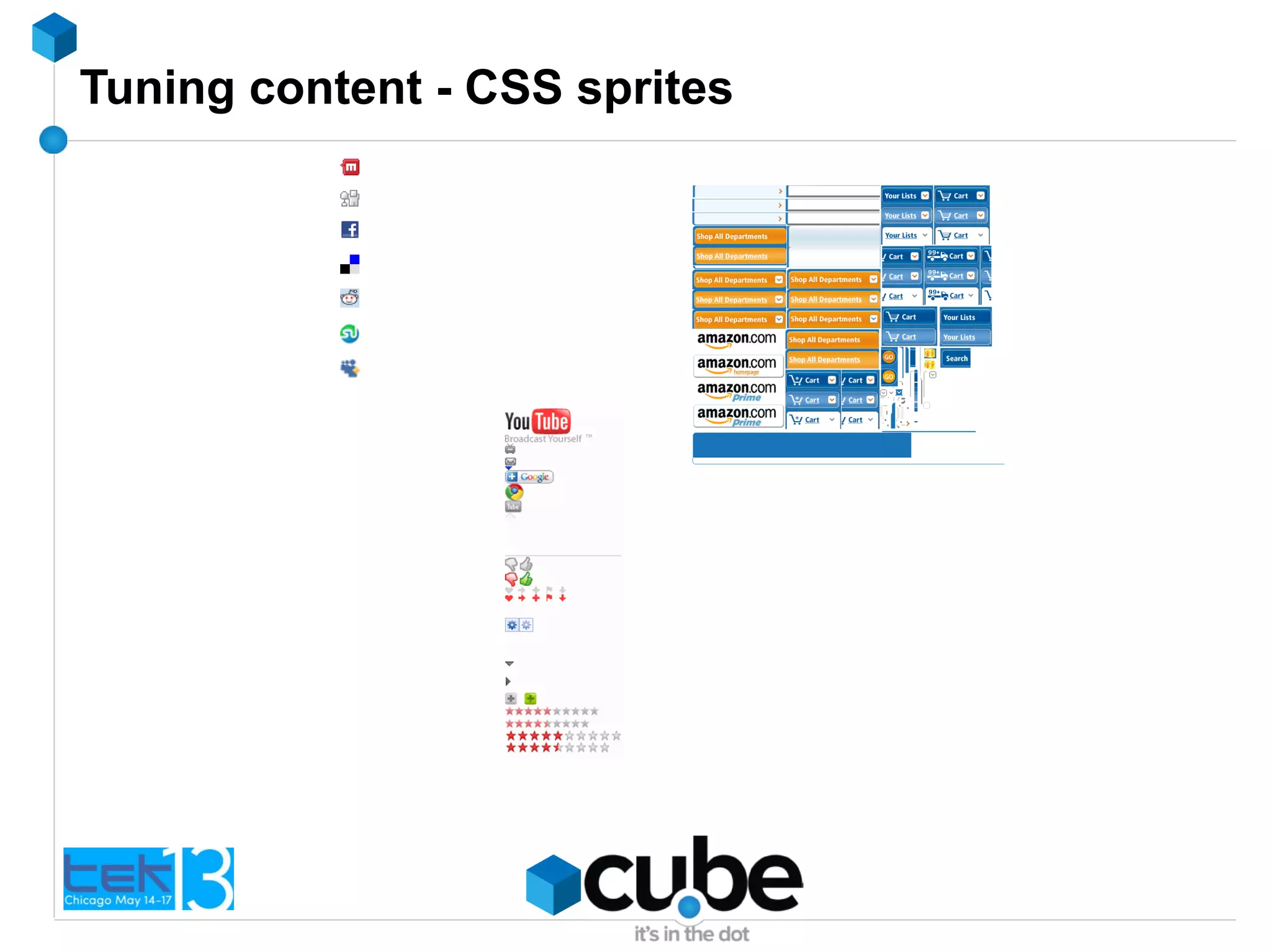 Tuning content - CSS sprites
 