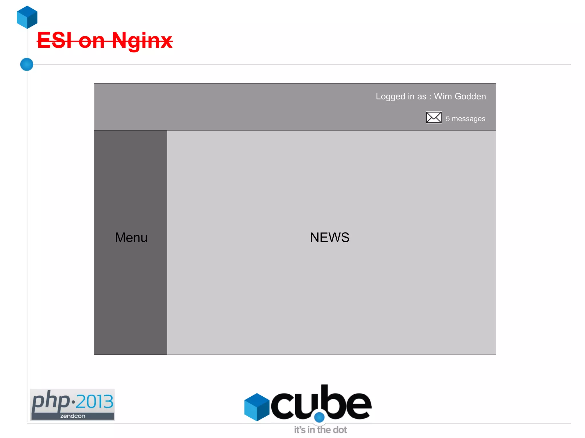 ESI on Nginx
Logged in as : Wim Godden
5 messages
NEWSMenu
 