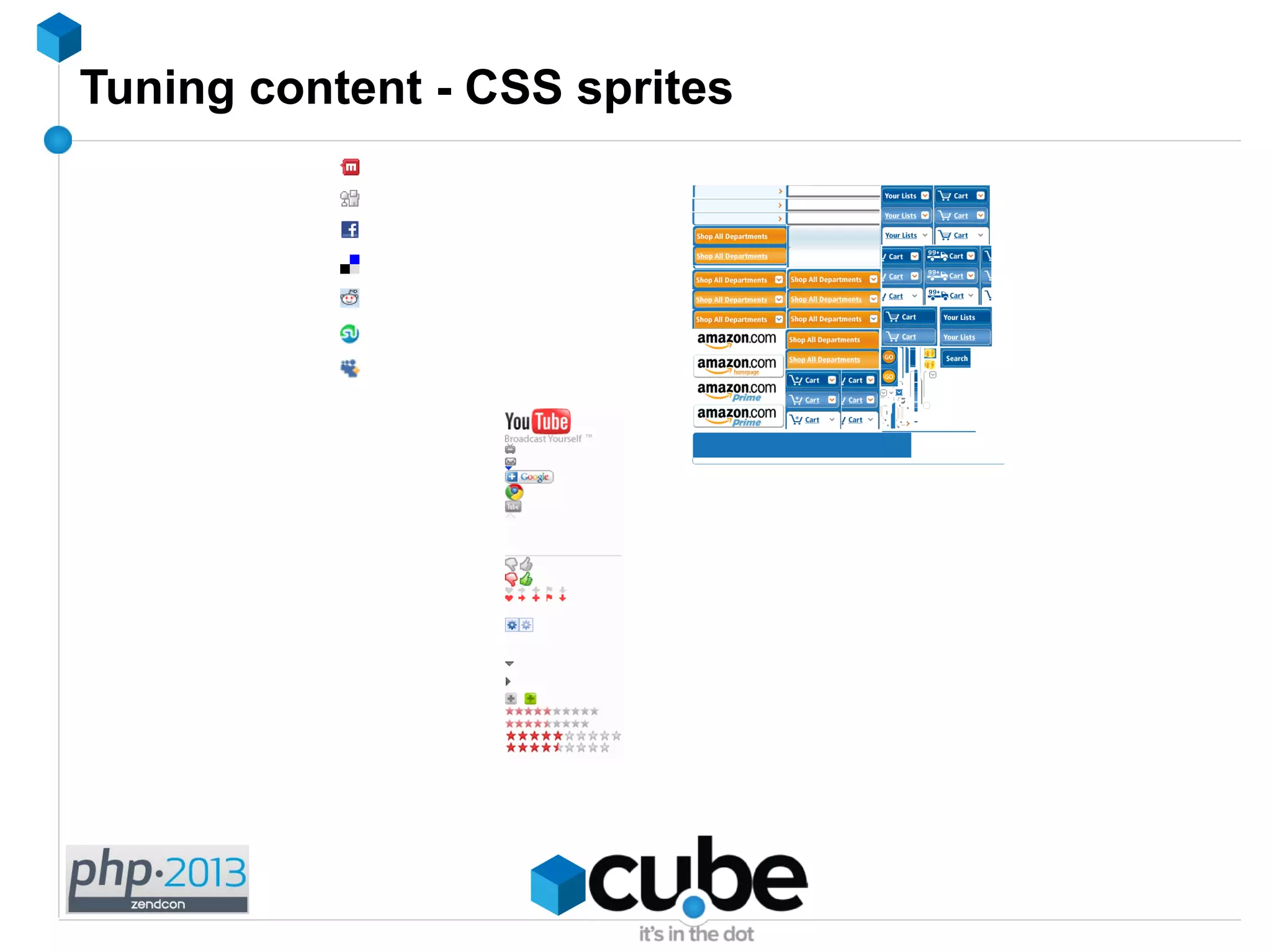 Tuning content - CSS sprites
 