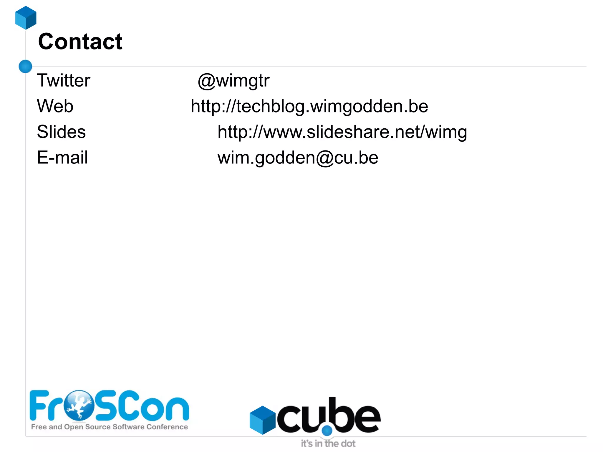 Document your key names ! 