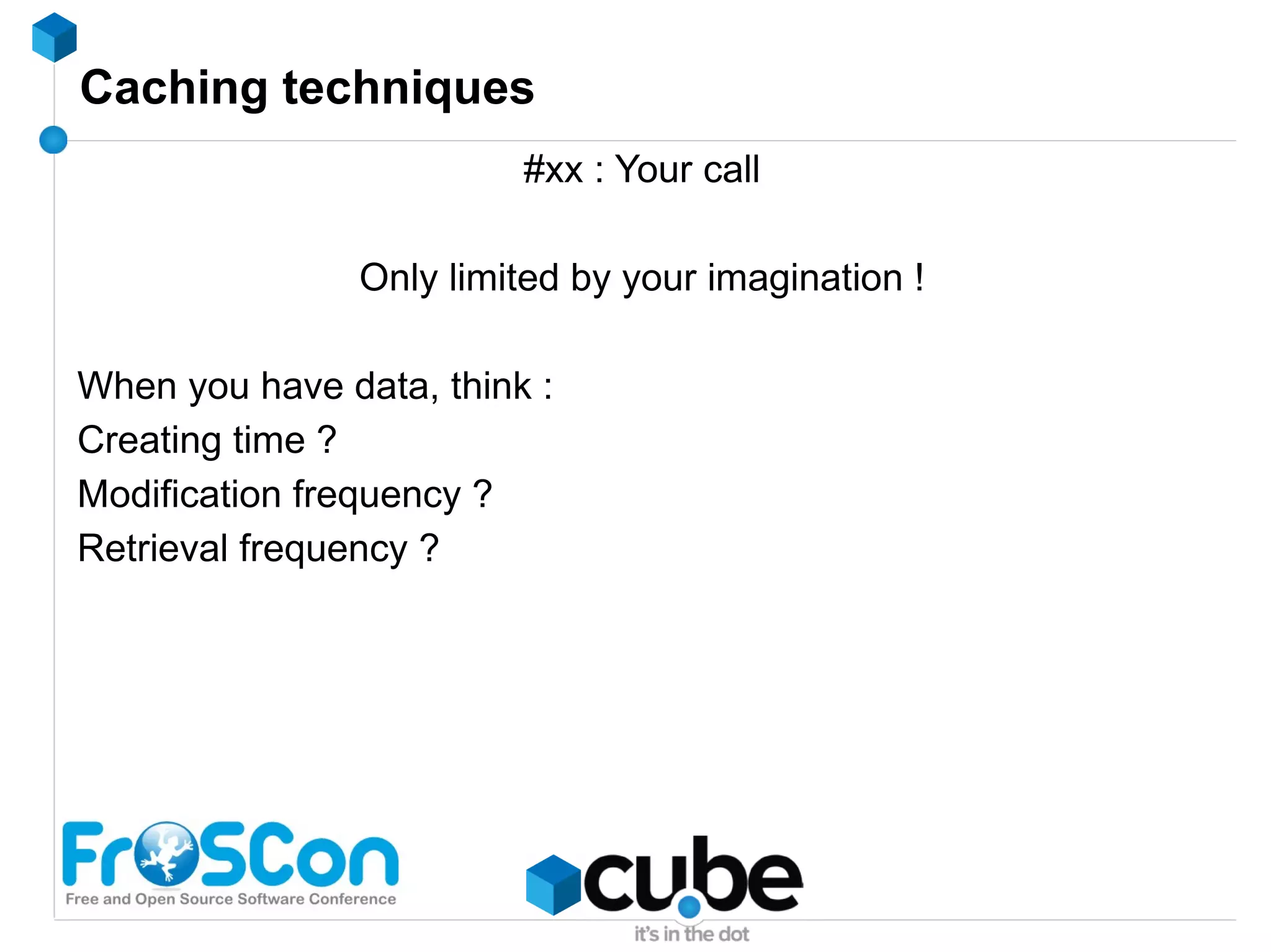 What is caching ? select * from article join user on article.user_id = user.id order by created desc limit 10 