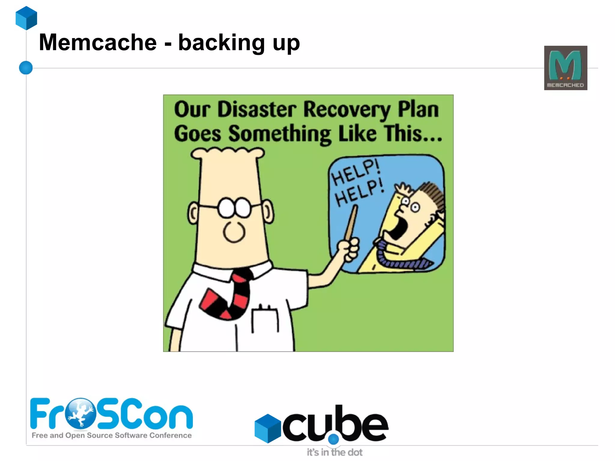 Caching techniques #3 : Store SQL queries ↔ SQL query cache Limited in size 