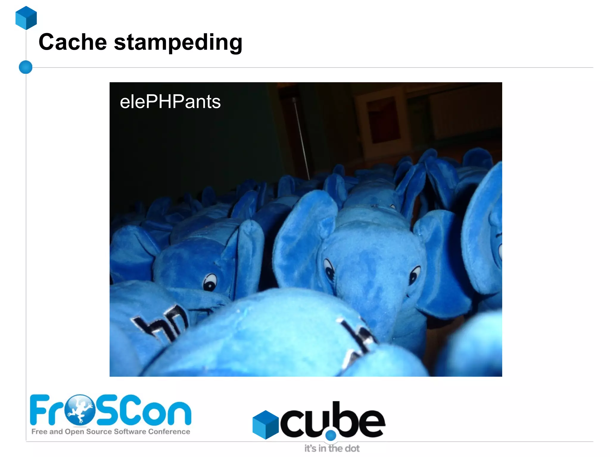 Caching techniques #xx : Your call Only limited by your imagination ! When you have data, think : Creating time ? 