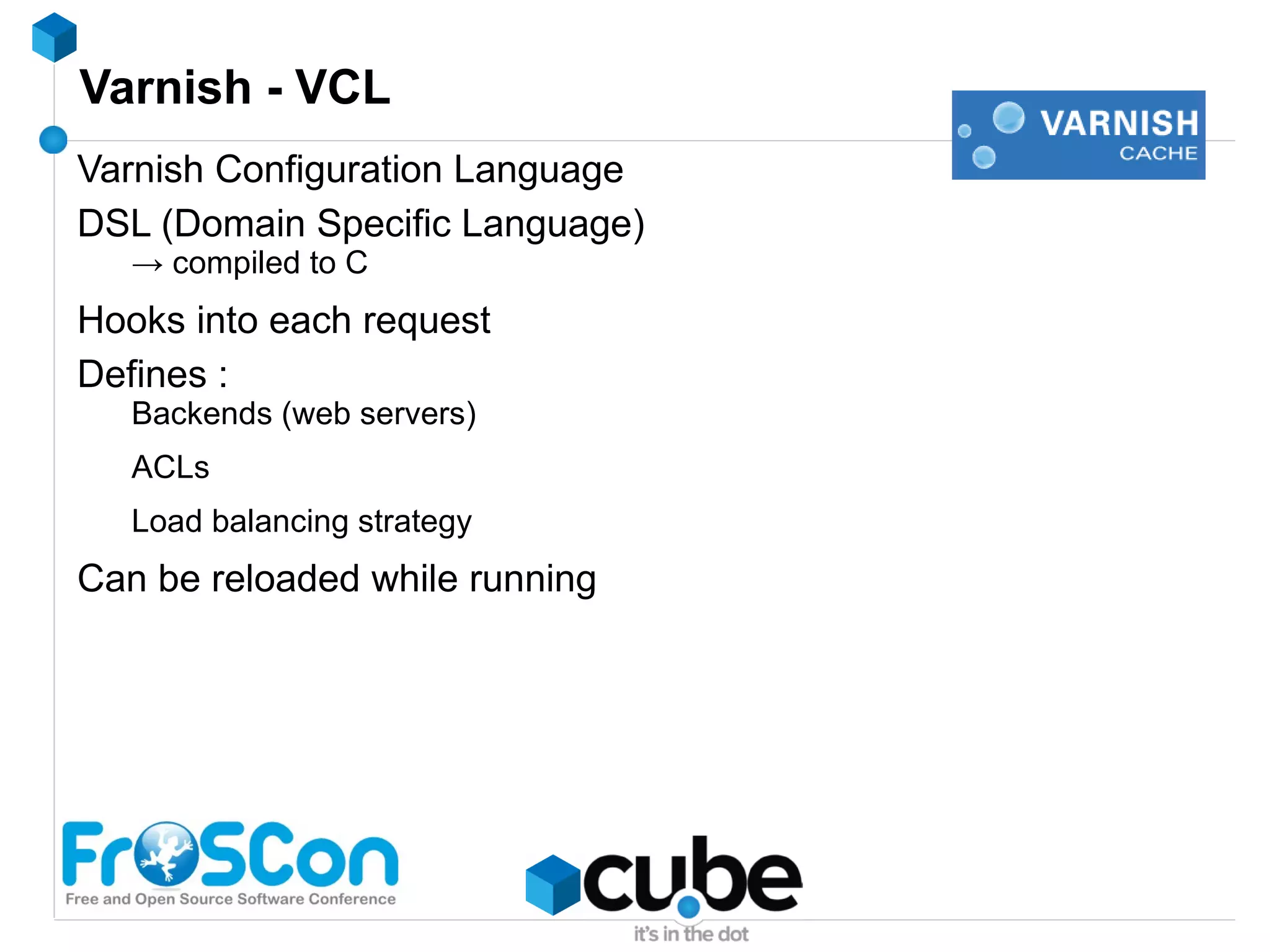 Caching storage - Memcache Facebook, Twitter, Slashdot, … -> need we say more ? 