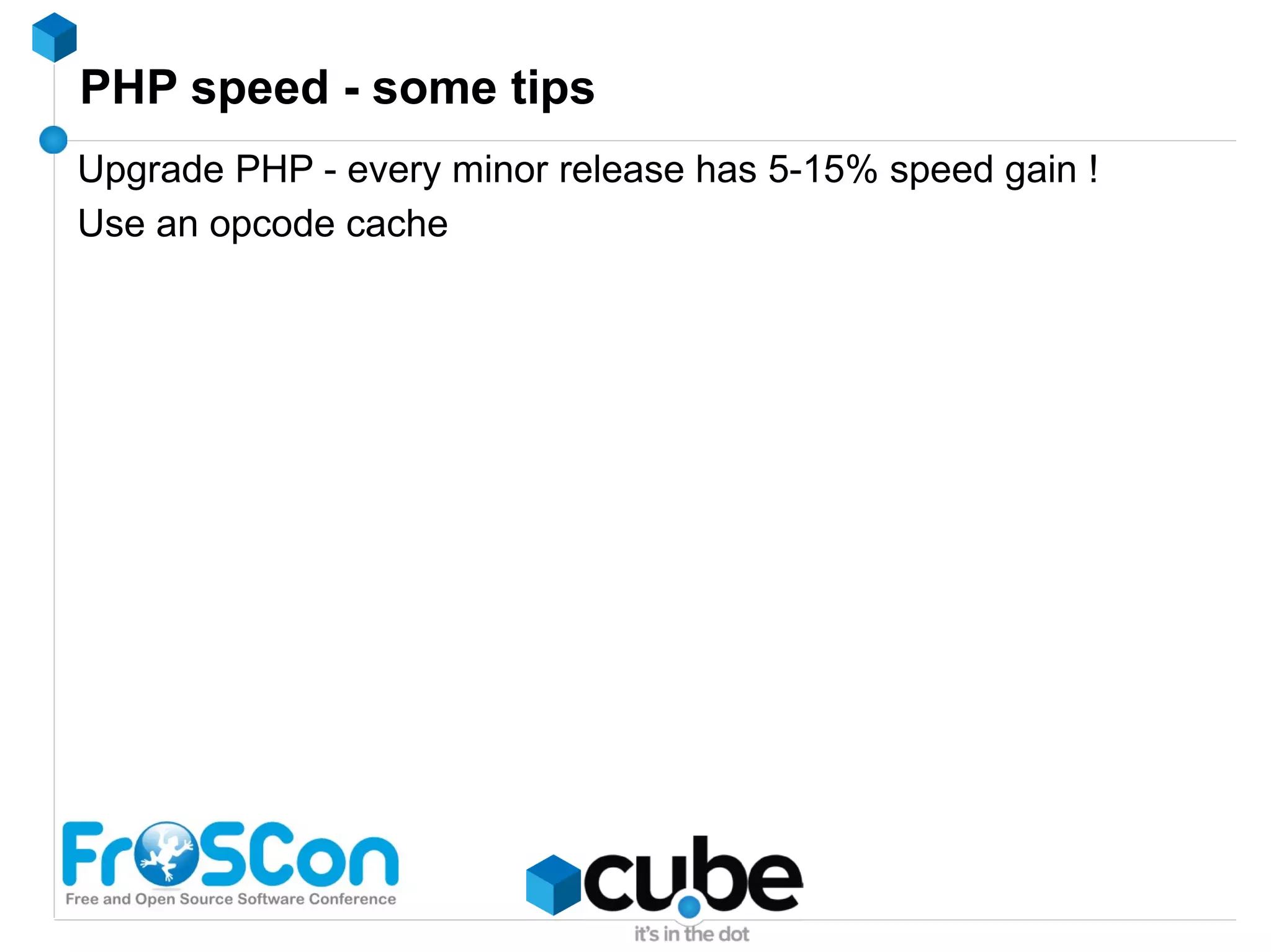 Caching storage - Memcache - some notes Not fault-tolerant It's a cache ! 