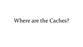 Where are the Caches?
 
