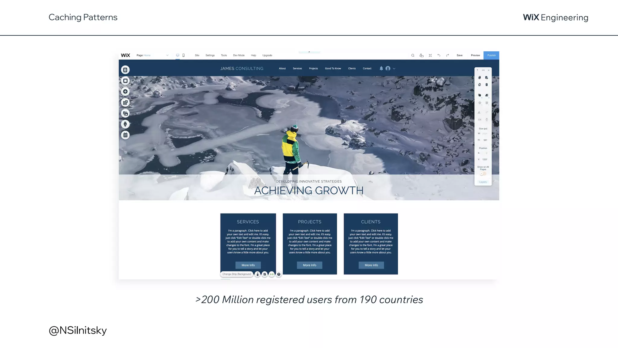 @NSilnitsky
Caching Patterns
>200 Million registered users from 190 countries
 